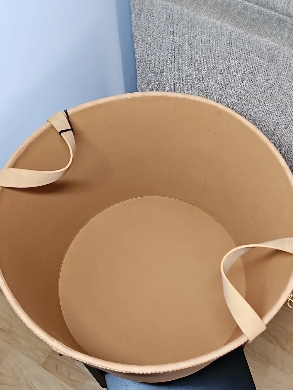 Hearth & Hand Large Faux Leather Storage Bin with Handles